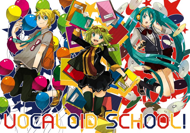 hatsune miku, kagamine len, and gumi (vocaloid) drawn by buzz_(moi)