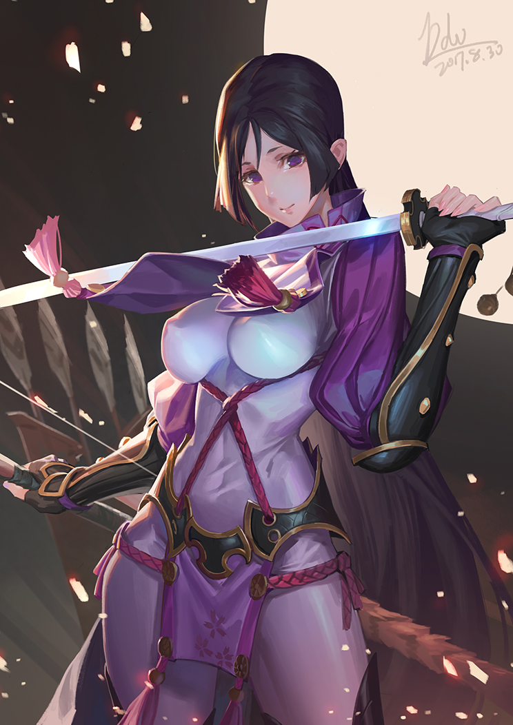 minamoto no raikou (fate and 1 more) drawn by li_chunfu