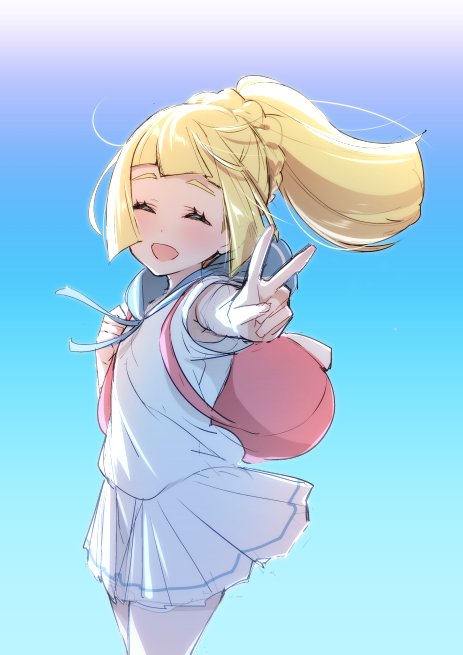 lillie (pokemon and 1 more) drawn by hizuki_akira