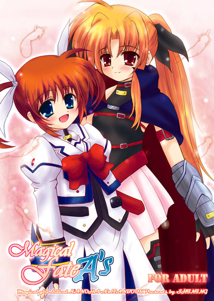 fate testarossa and takamachi nanoha (lyrical nanoha and 2 more) drawn by shaian