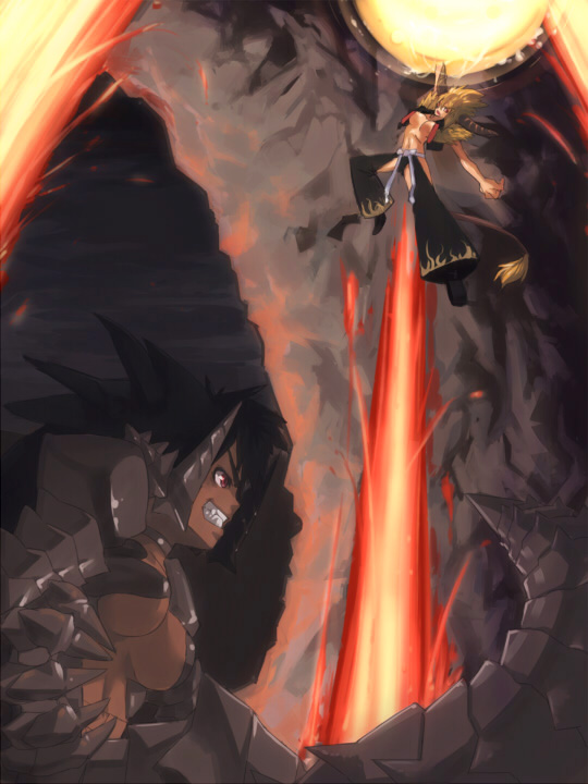rajang, enraged rajang, and akantor (monster hunter) drawn by akinaie