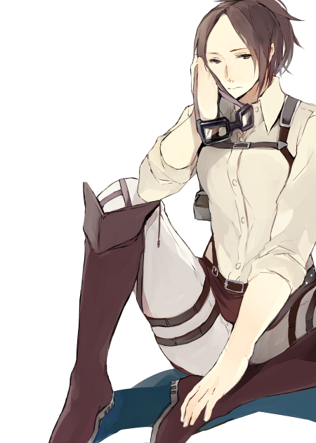 hange zoe (shingeki no kyojin) drawn by tokio_neo