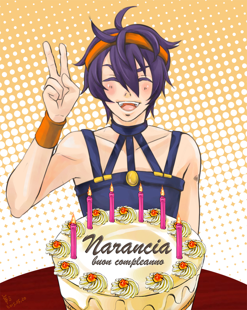 narancia ghirga (jojo no kimyou na bouken and 1 more) drawn by yang_san
