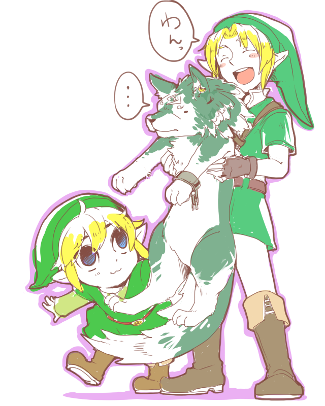 link and toon link (the legend of zelda and 3 more) drawn by okura00
