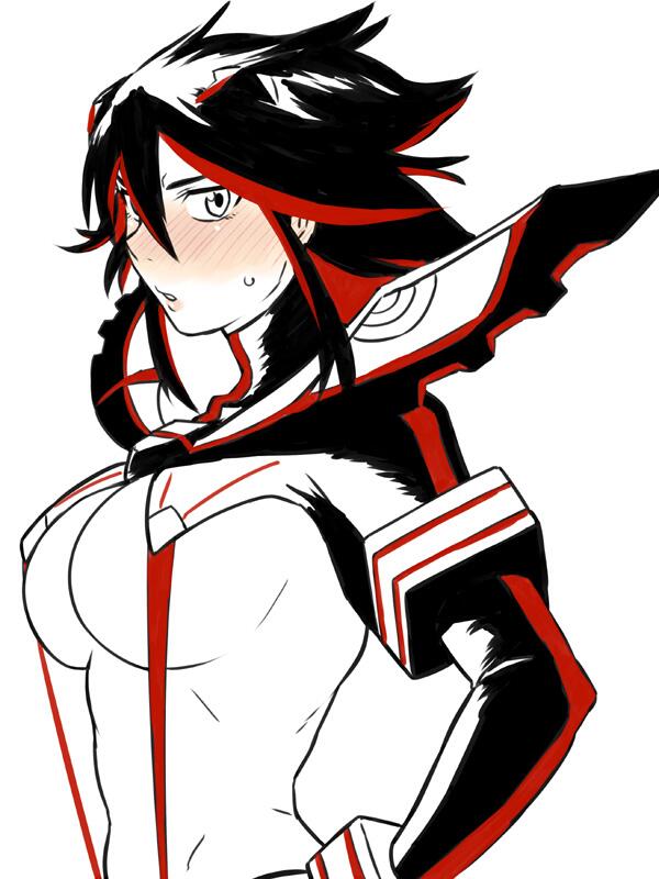matoi ryuuko (kill la kill) drawn by tsukudani_(coke-buta)