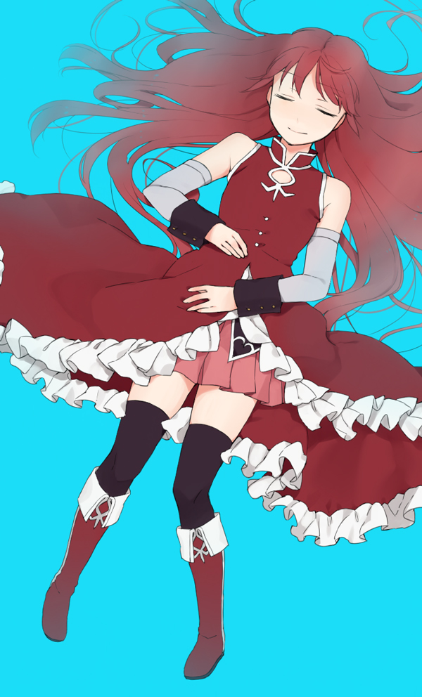 sakura kyoko (mahou shoujo madoka magica) drawn by tsuduya_(knt31)