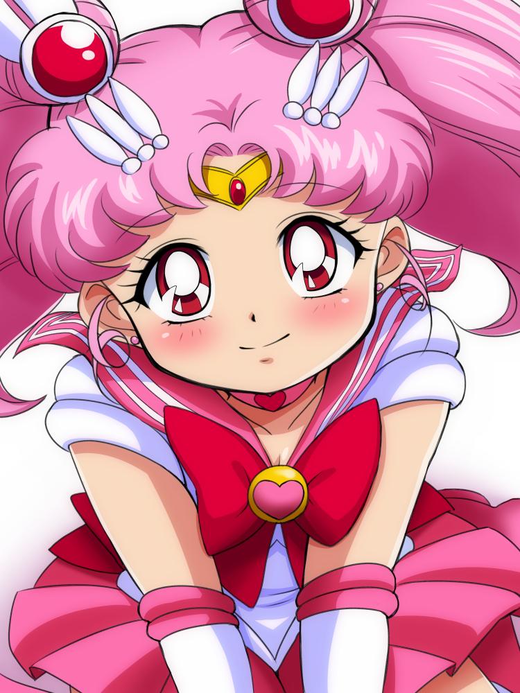 chibi usa and sailor chibi moon (bishoujo senshi sailor moon and 1 more) drawn by sagamimok