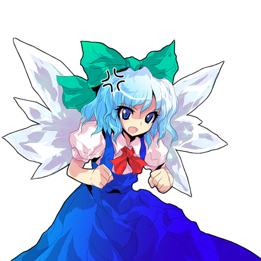 cirno (touhou and 1 more) drawn by alphes