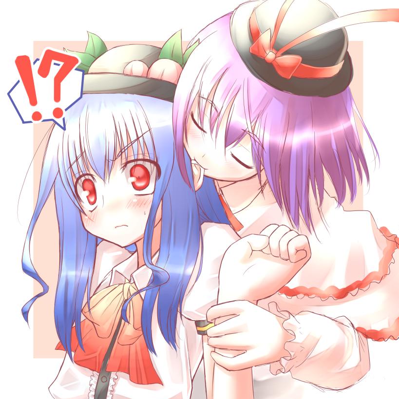 hinanawi tenshi and nagae iku (touhou) drawn by hiraga_matsuri