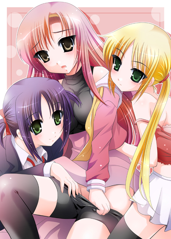 katsura hinagiku, sanzen'in nagi, and nishizawa ayumu (hayate no gotoku!) drawn by arino_hiroshi