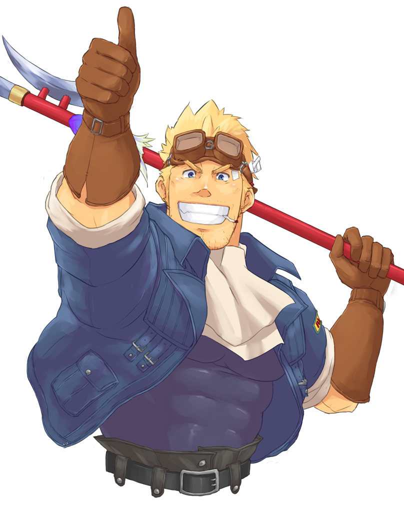 cid highwind (final fantasy and 1 more) drawn by magnum_feering