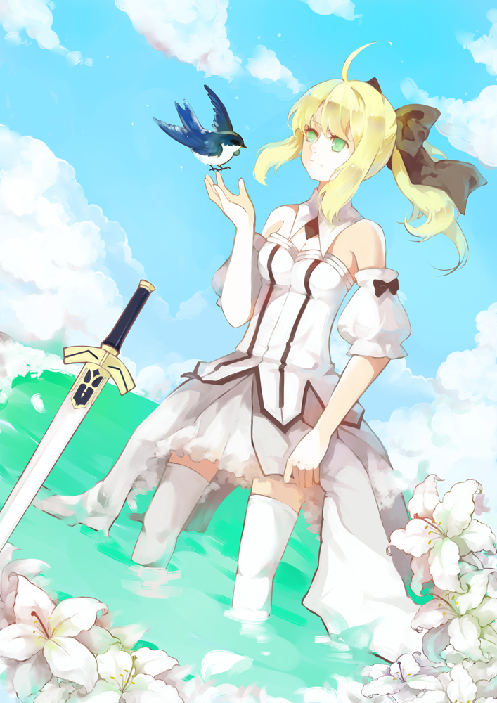 artoria pendragon and saber lily (fate and 1 more) drawn by midori_(willasama)
