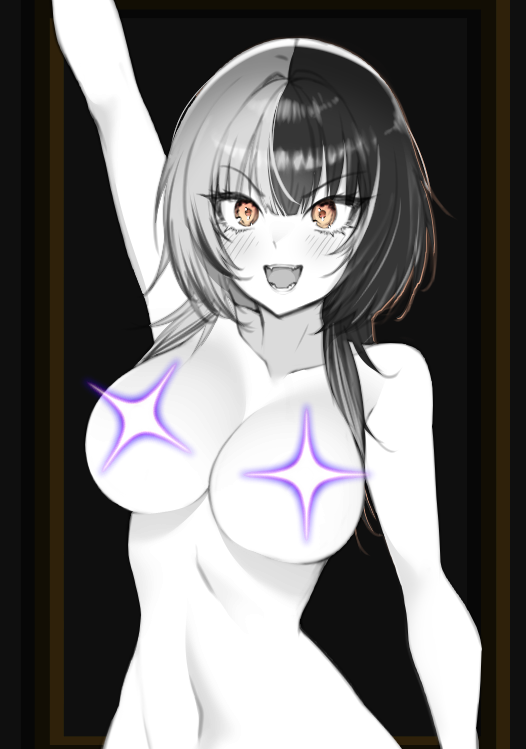 shiori novella (hololive and 1 more) drawn by porougon