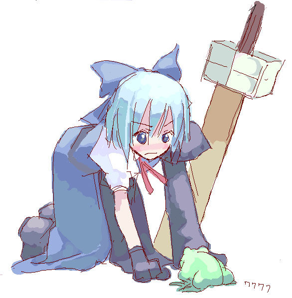 cirno (touhou and 1 more) drawn by ushiki_yoshitaka