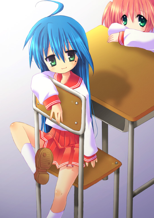 izumi konata and kobayakawa yutaka (lucky star) drawn by haruno_ichigo