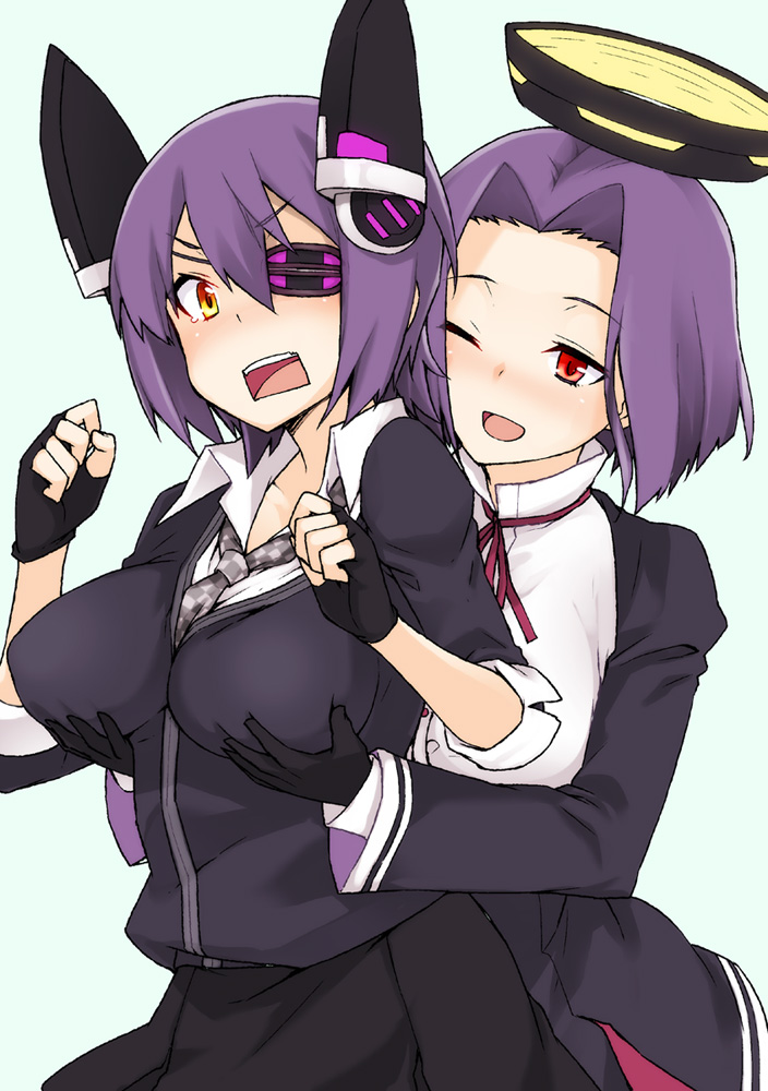 tenryuu and tatsuta (kantai collection) drawn by kusano_houki