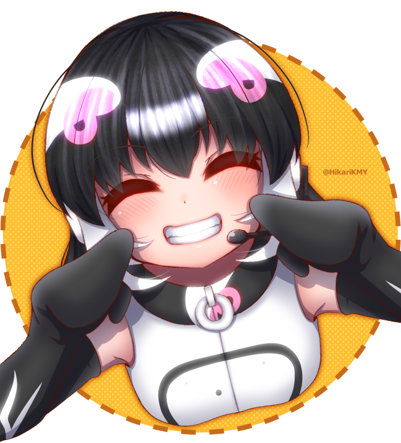 african penguin (kemono friends and 1 more) drawn by hikarikmy
