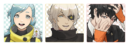 okiura mizuki, aiba, date kaname, and ryuki kuruto (ai the somnium files) drawn by driftwoodwolf