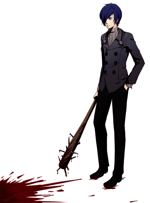 yuuki makoto (persona and 1 more) drawn by hanpetos