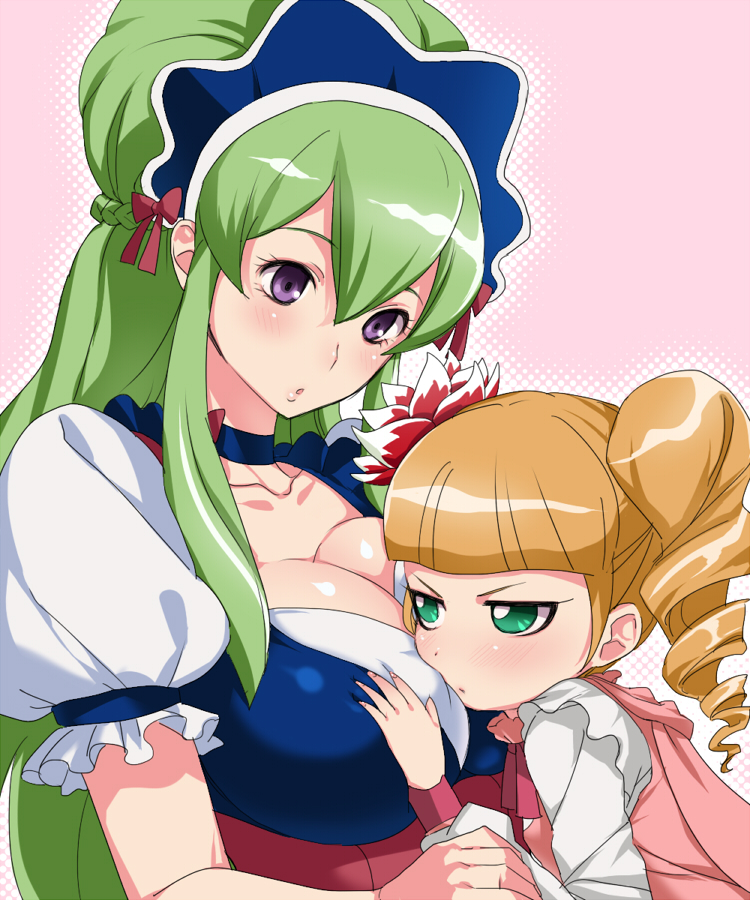 mariandale and ecarlate juptris st. piria (ixion saga) drawn by hizuki_akira