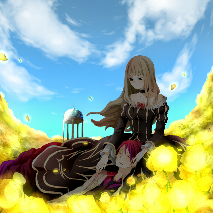 beatrice and ushiromiya battler (umineko no naku koro ni) drawn by 0930erina