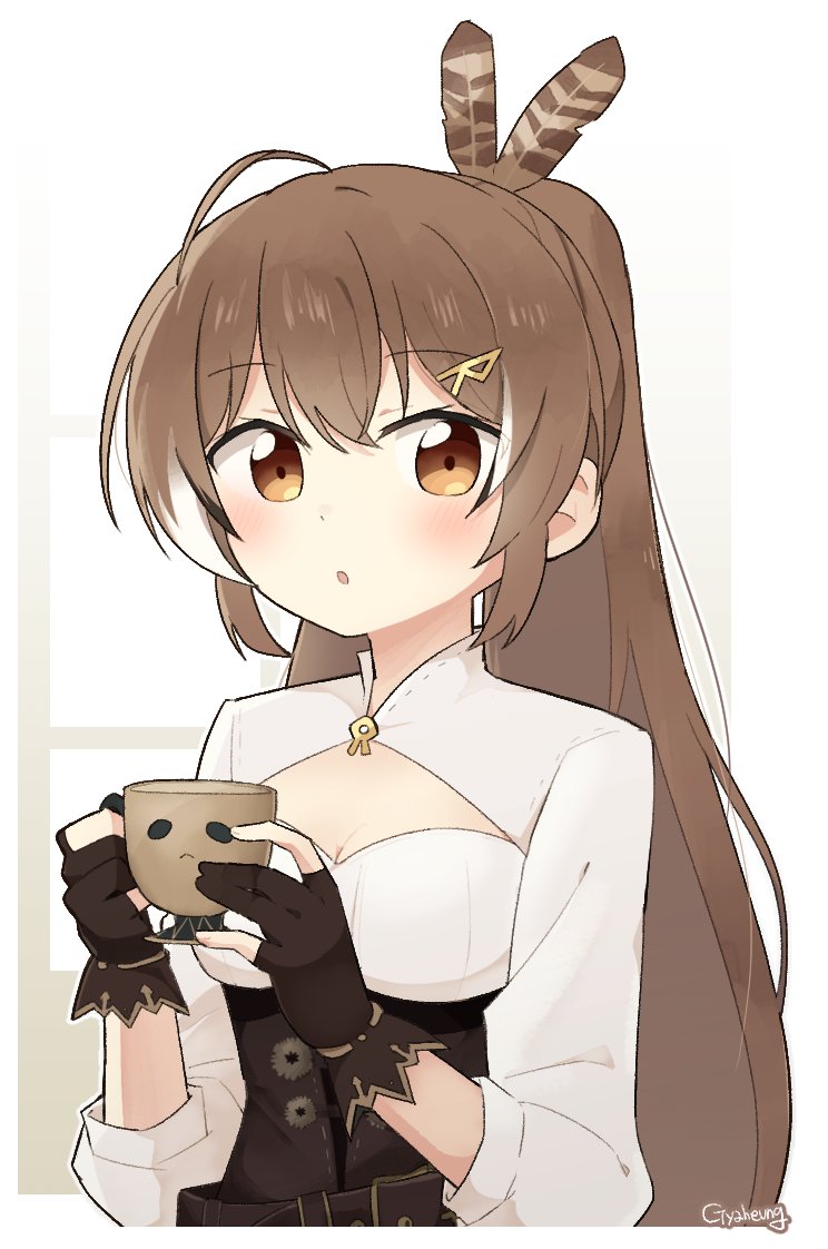 nanashi mumei and friend (hololive and 1 more) drawn by gyaheung