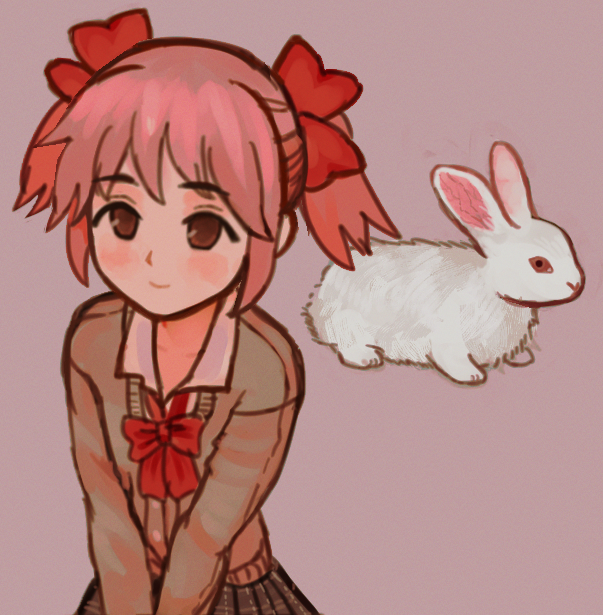 kaname madoka (mahou shoujo madoka magica) drawn by io_(onisarashi)