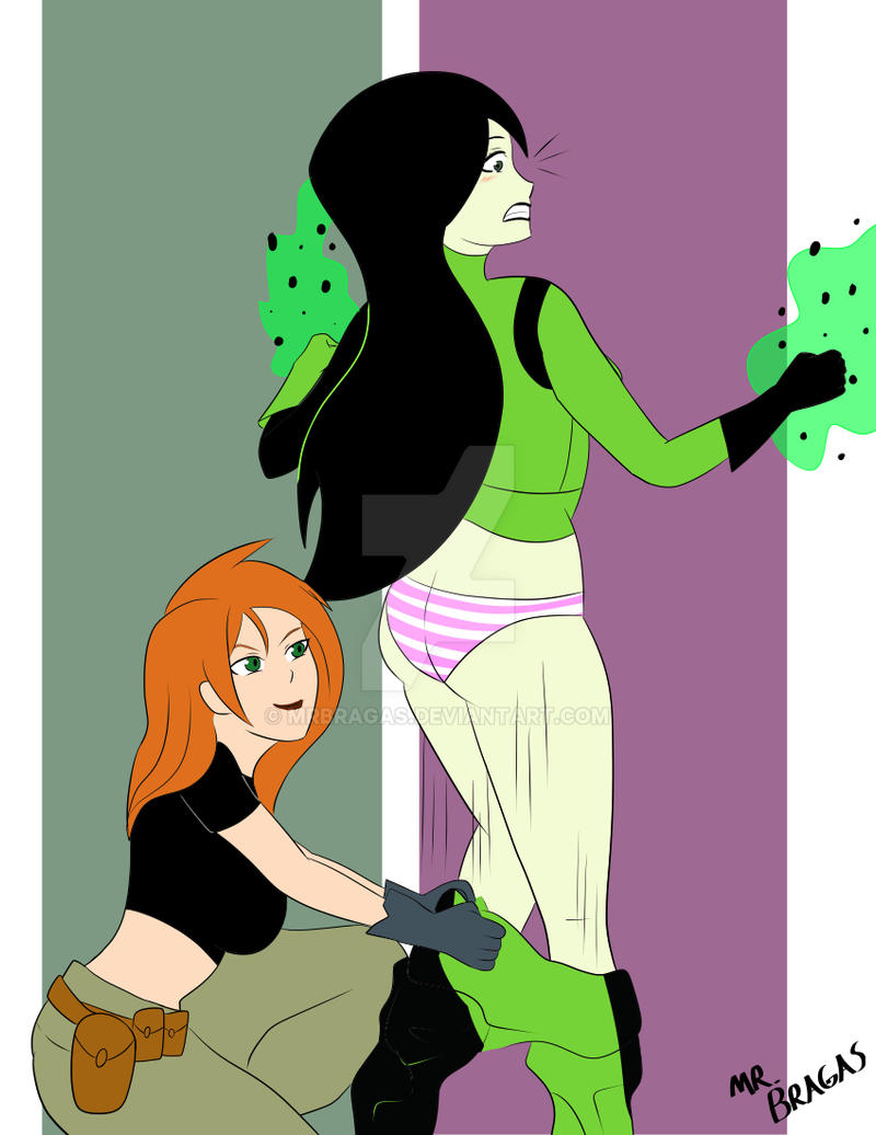 shego and kim possible (kim possible) drawn by mrbragas