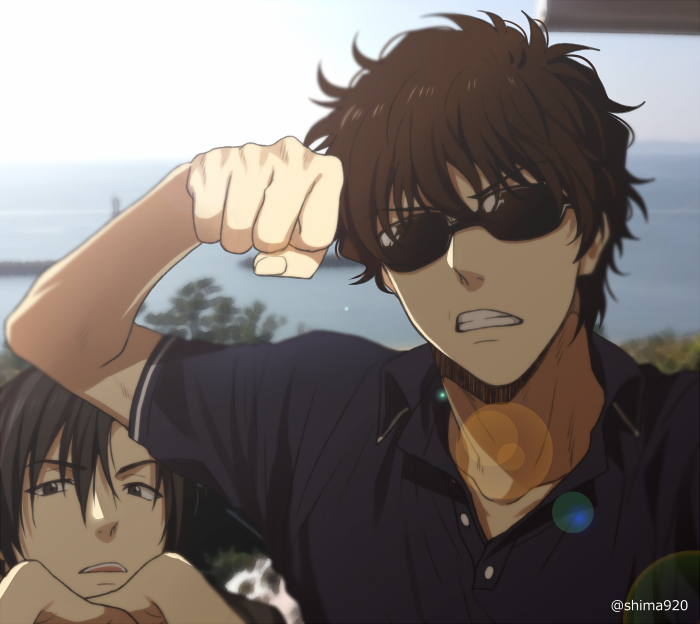 matsuda jinpei and hagiwara kenji (meitantei conan) drawn by mashima_shima