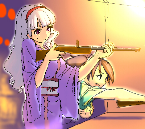 shijou takane and futami mami (idolmaster) drawn by aouma
