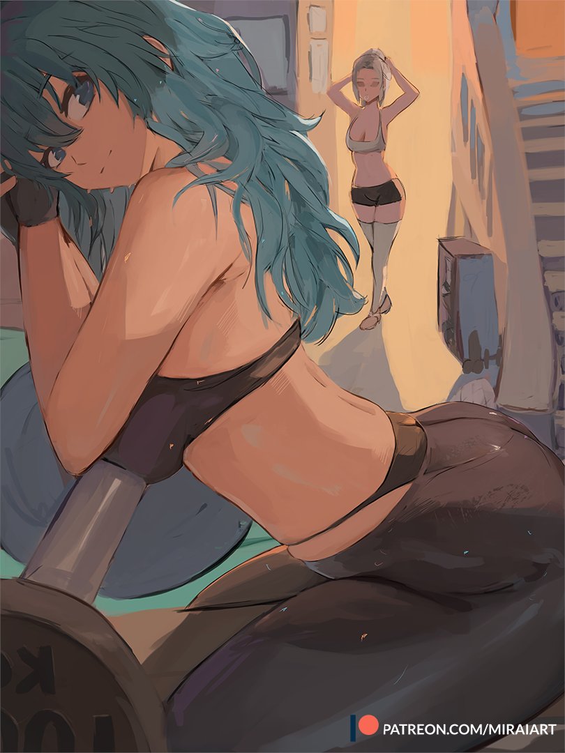 female byleth and edelgard von hresvelg (fire emblem and 1 more) drawn by mirai_hikari