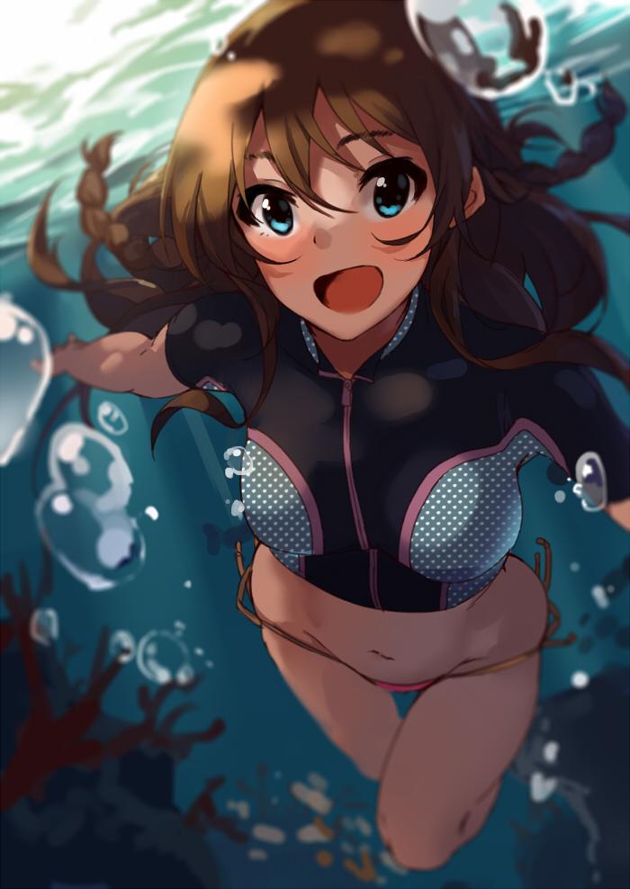 kousaka umi (idolmaster and 1 more) drawn by kurokin