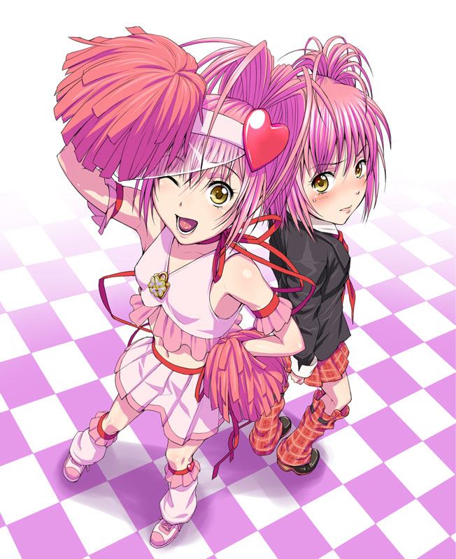 hinamori amu and amulet heart (shugo chara!) drawn by nigou