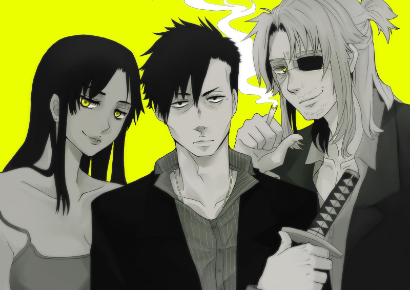 nicolas brown, worick arcangelo, and alex benedetto (gangsta) drawn by katheieee