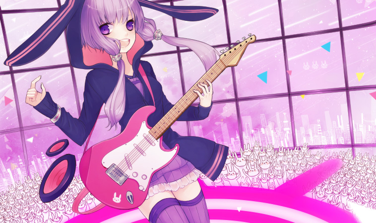 yuzuki yukari (vocaloid and 1 more) drawn by machino_(nidavellir)