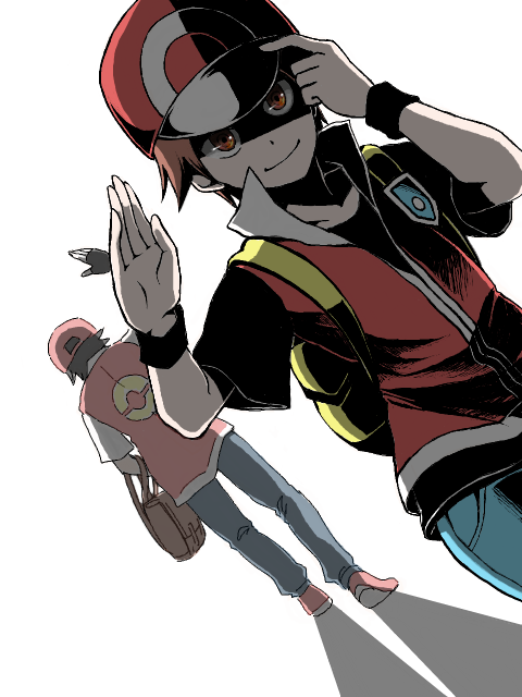 red (pokemon and 2 more) drawn by mariemon