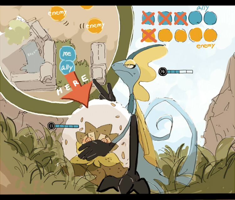 inteleon and eldegoss (pokemon and 1 more) drawn by cc8nw42u15apug0
