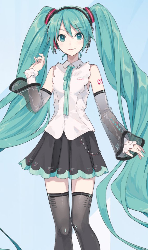 hatsune miku (vocaloid and 1 more) drawn by ixima