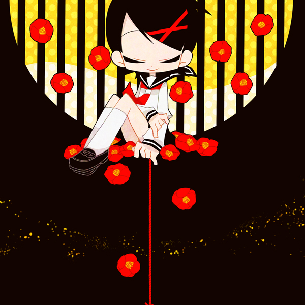 fuura kafuka (sayonara zetsubou sensei) drawn by eriko_(chika)