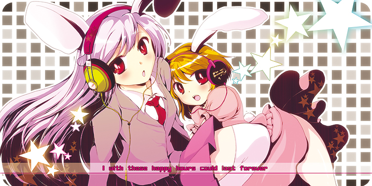 reisen udongein inaba and inaba tewi (touhou) drawn by teramoto_kaoru