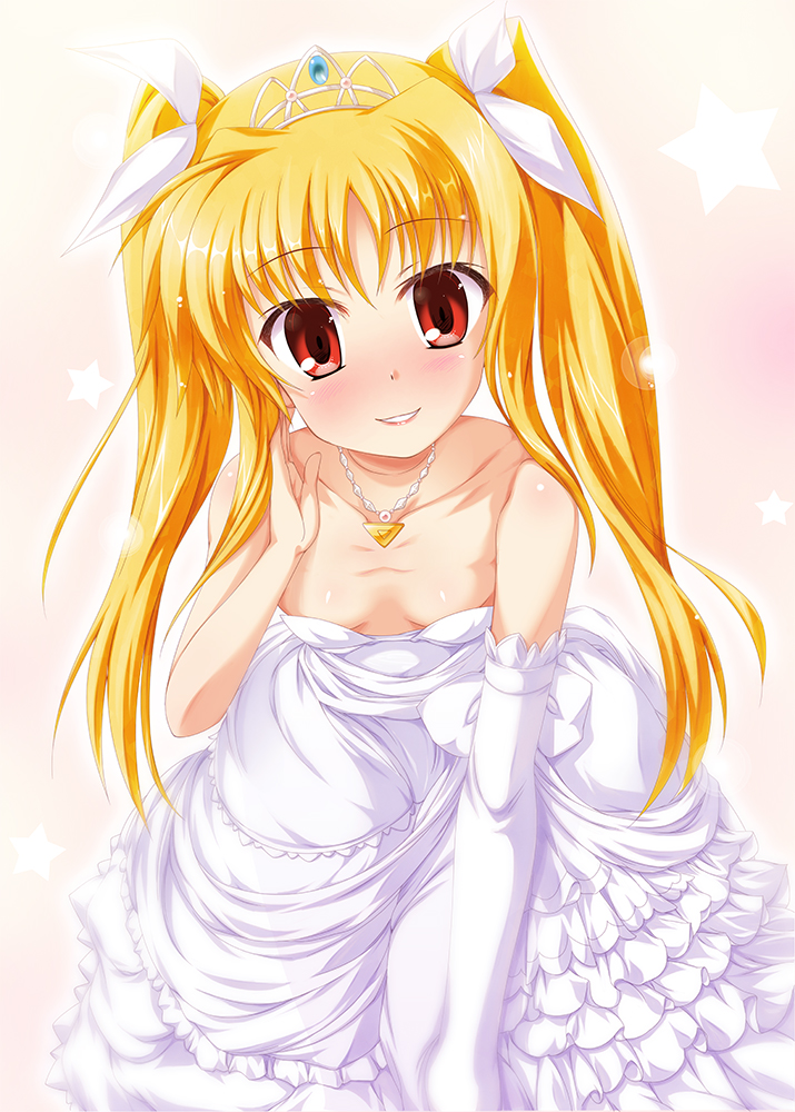 fate testarossa and bardiche (lyrical nanoha and 1 more) drawn by eccentriky
