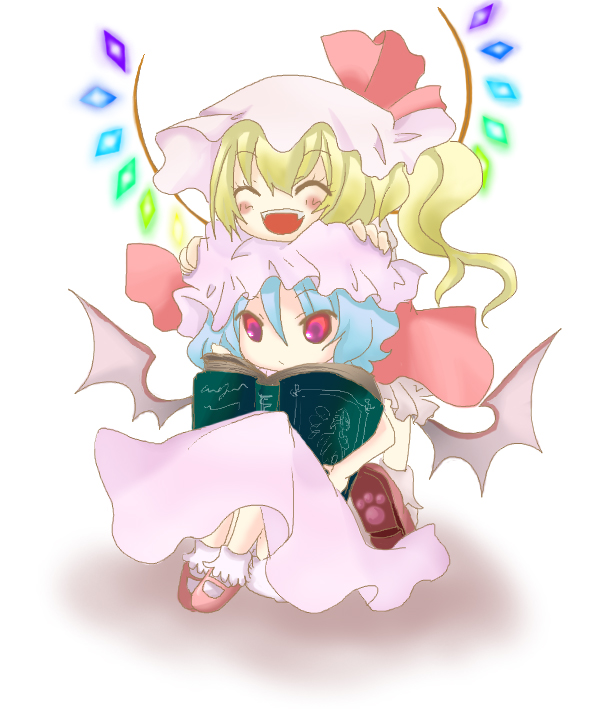 remilia scarlet and flandre scarlet (touhou) drawn by bisuko