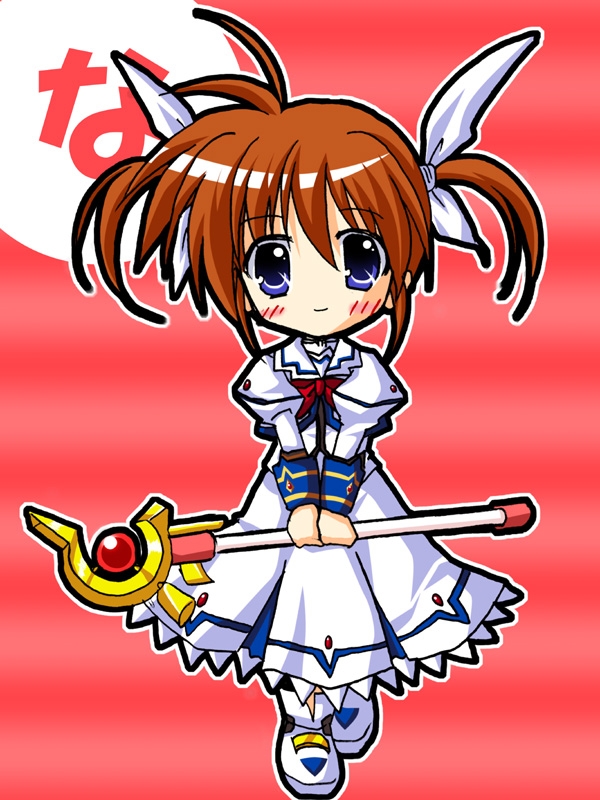 takamachi nanoha and raising heart (lyrical nanoha and 2 more)