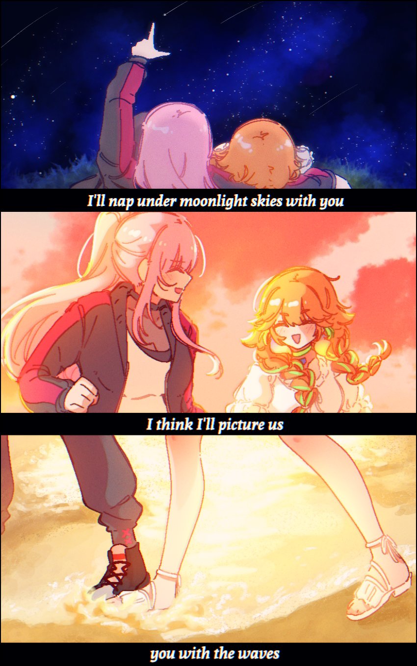 mori calliope and takanashi kiara (hololive and 1 more) drawn by hyurisaki