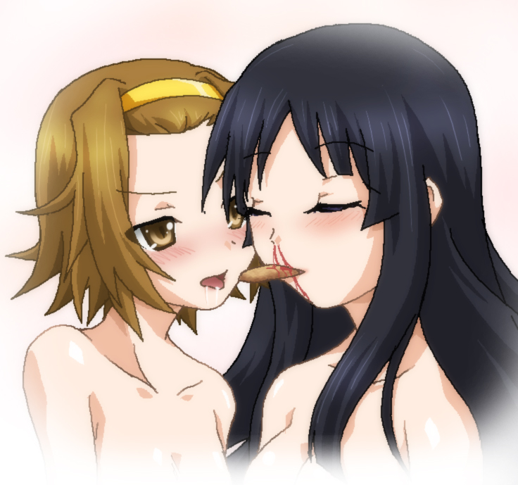 akiyama mio and tainaka ritsu (k-on!) drawn by hayashiya_zankurou