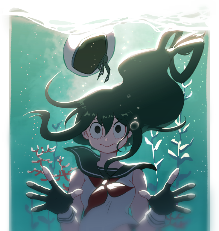 asui tsuyu (boku no hero academia) drawn by imjayu