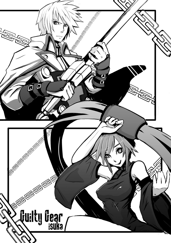 ky kiske and kuradoberi jam (guilty gear) drawn by sho-n-d