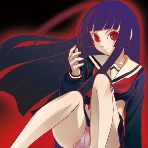 enma ai (jigoku shoujo) drawn by haruyama_kazunori