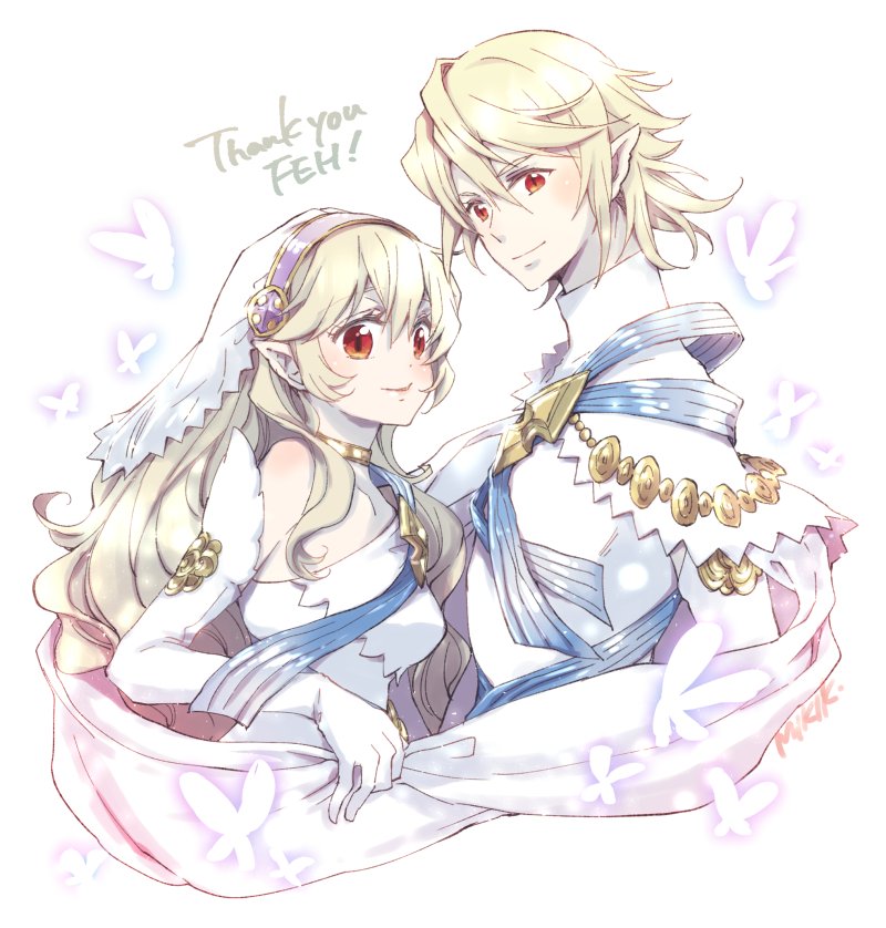 female corrin and male corrin (fire emblem and 2 more) drawn by kizuki_miki