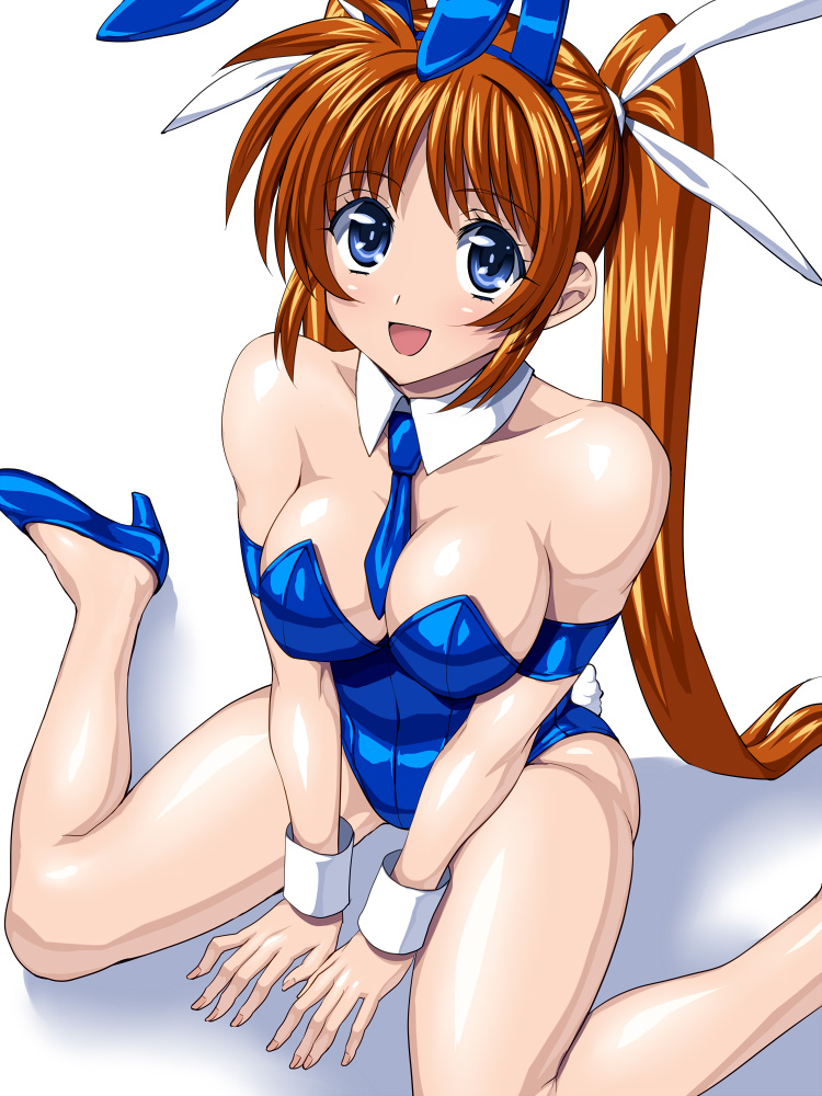 takamachi nanoha (lyrical nanoha and 1 more) drawn by sen_(sansui)